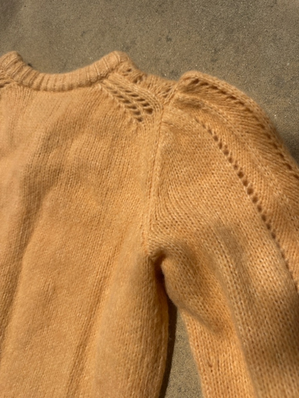 Everlane Peach Knit Button-Up Cardigan - Picture 4 of 5